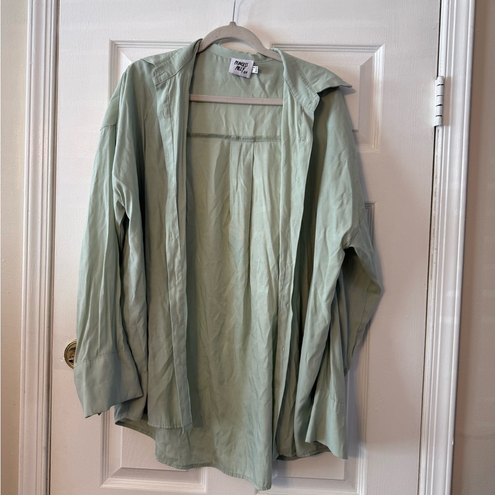 Princess Polly Mint Green Blouse